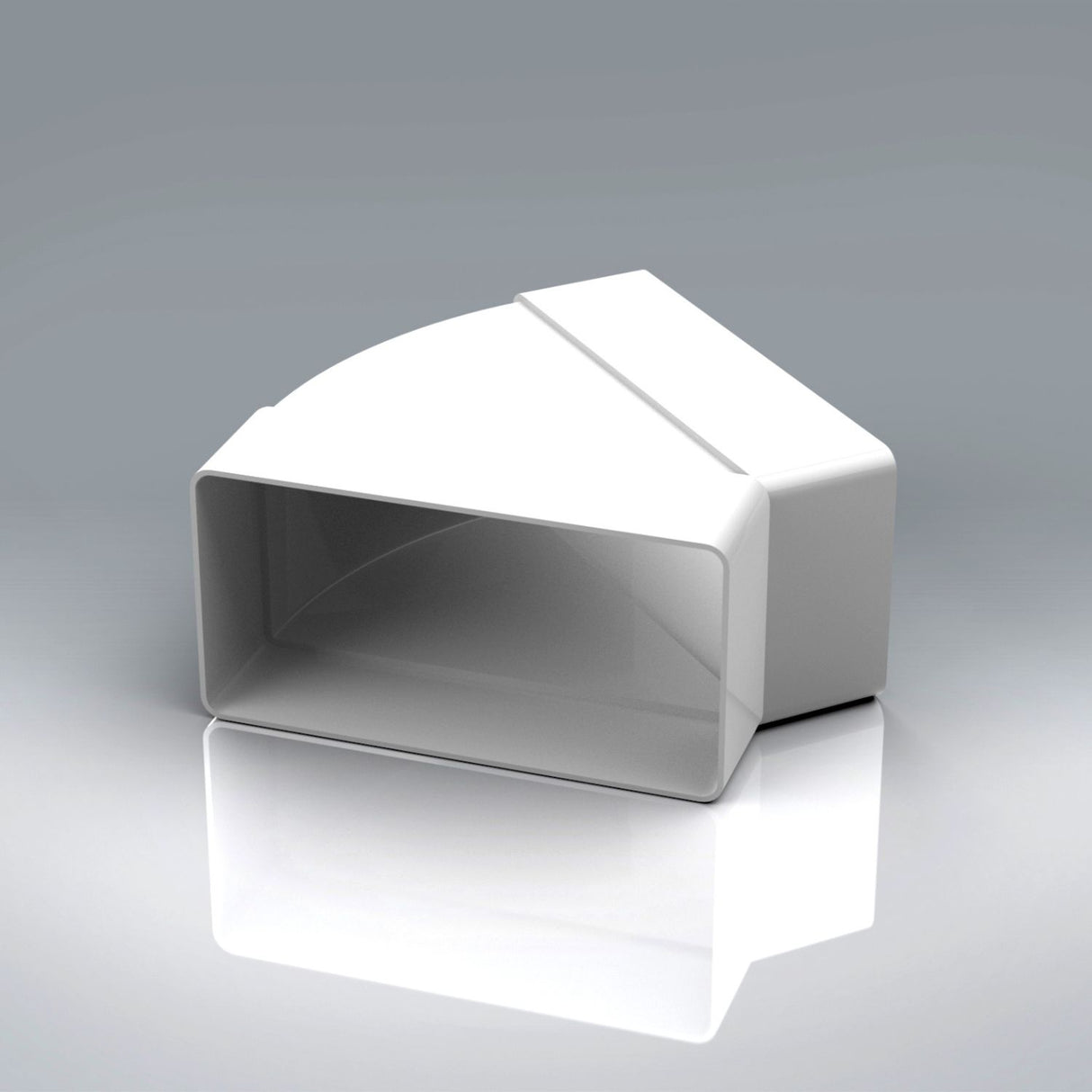 110x54mm 45° Horizontal Bend Rectangular Ducting