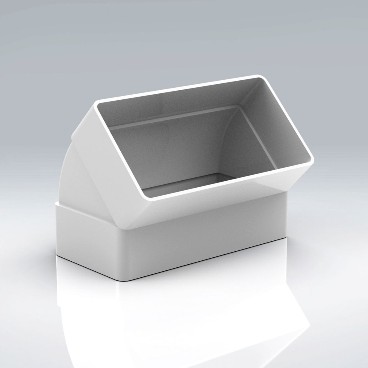 110x54mm 45° Vertical Bend Rectangular Ducting