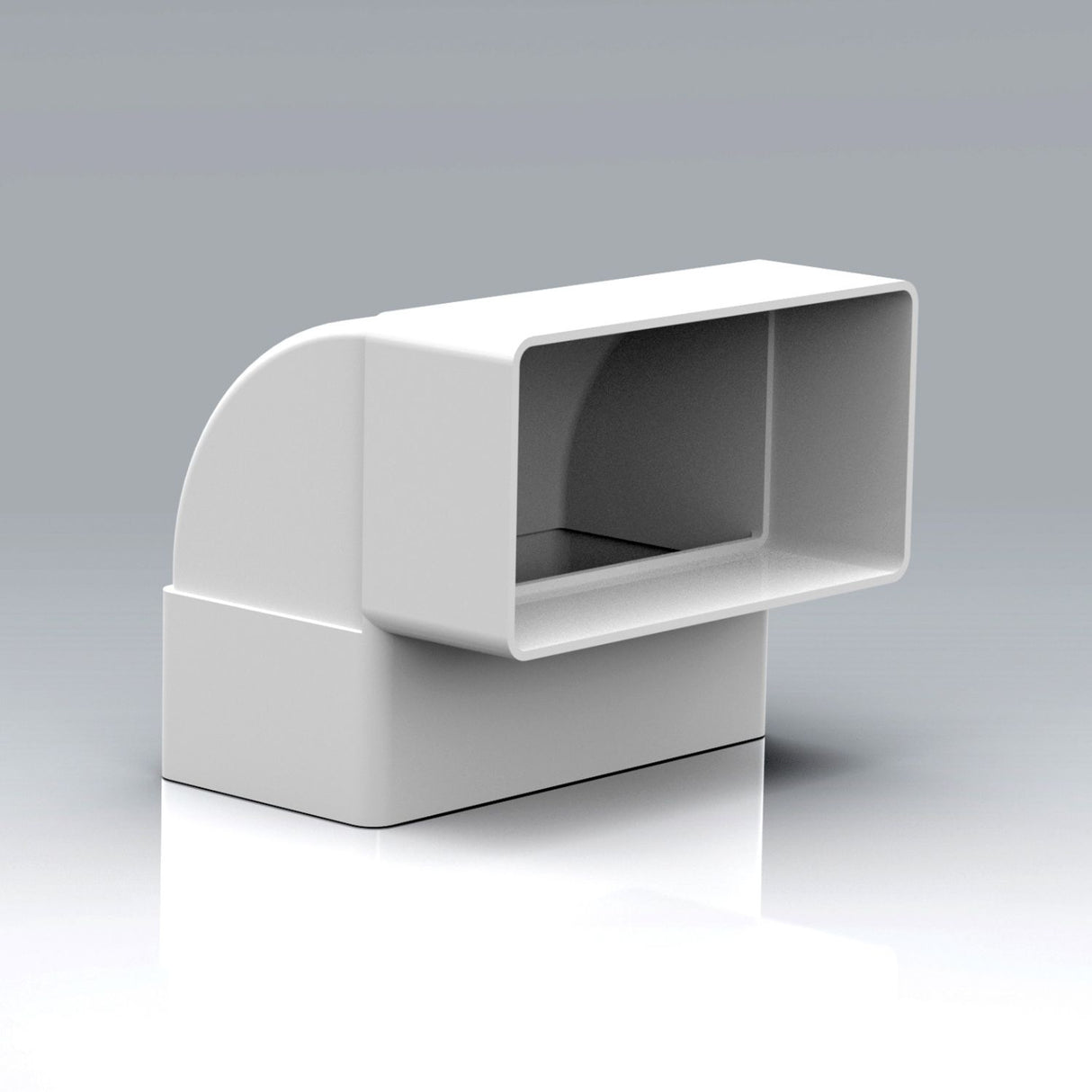 110x54mm 90° Vertical Bend Rectangular Ducting