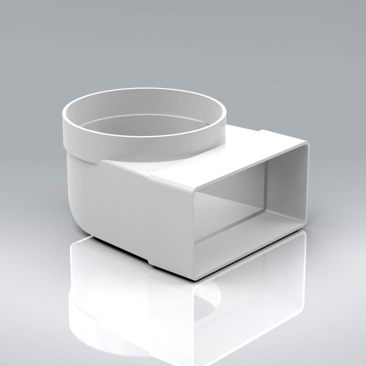 110x54mm Elbow Bend Female Rectangular Ducting