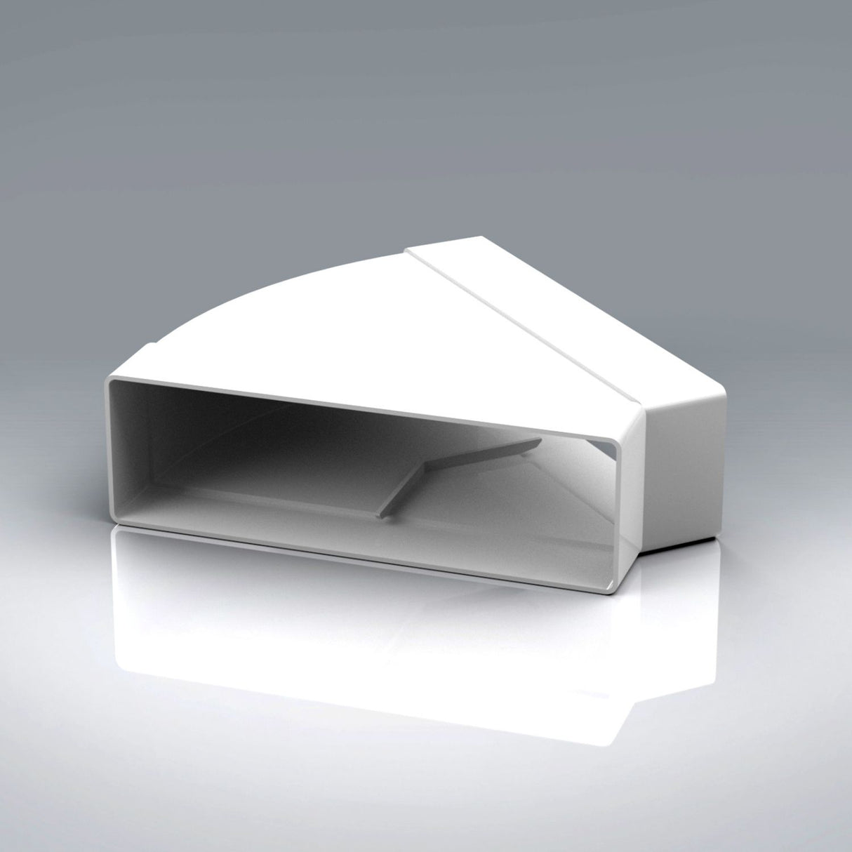 204x60mm 45° Horizontal Bend Rectangular Ducting