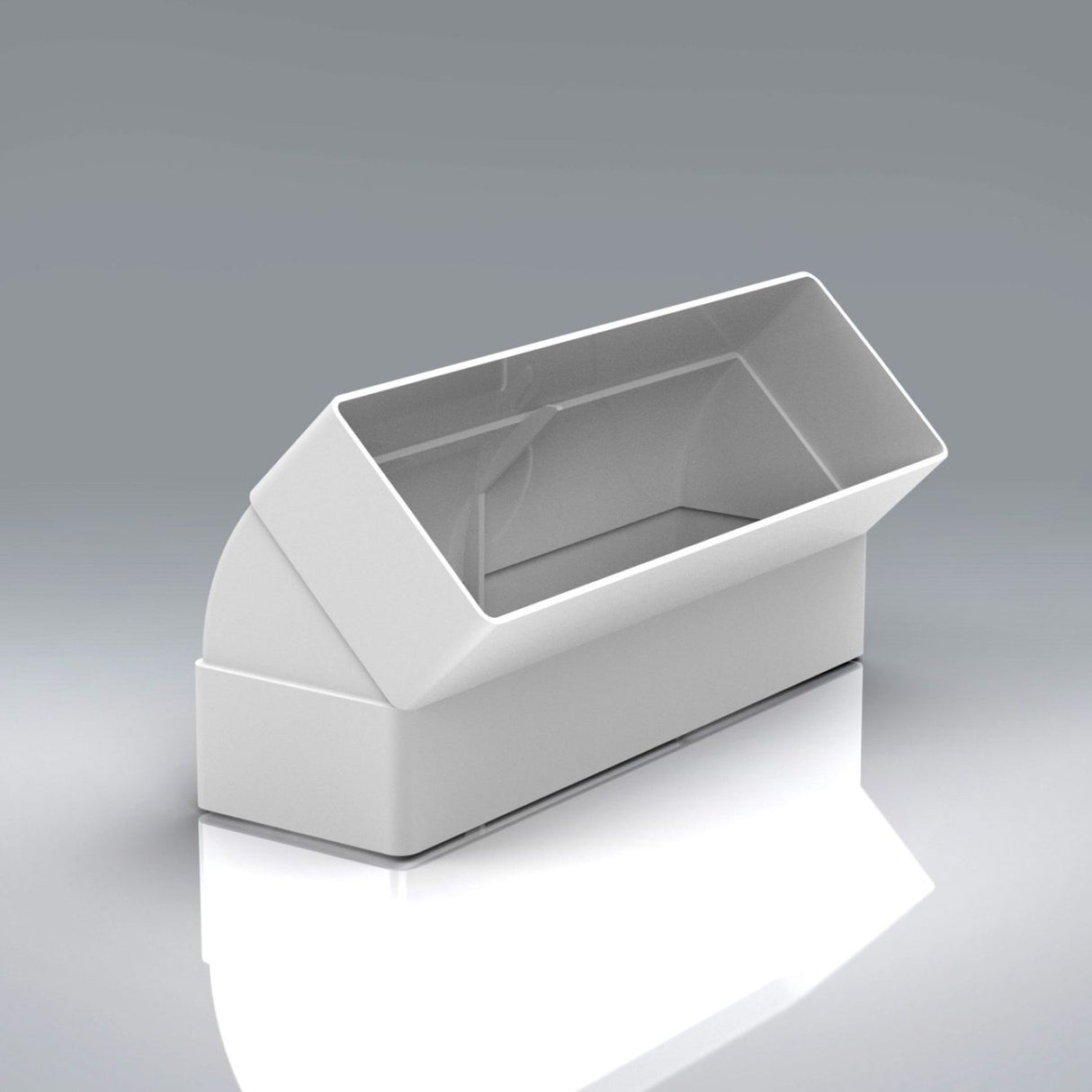 204x60mm 45° Vertical Bend Rectangular Ducting