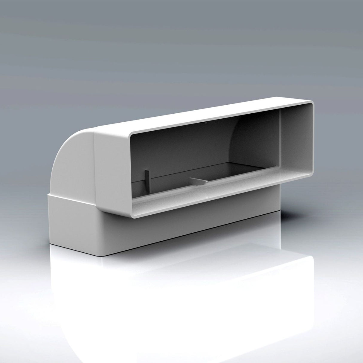 204x60mm 90° Vertical Bend Rectangular Ducting