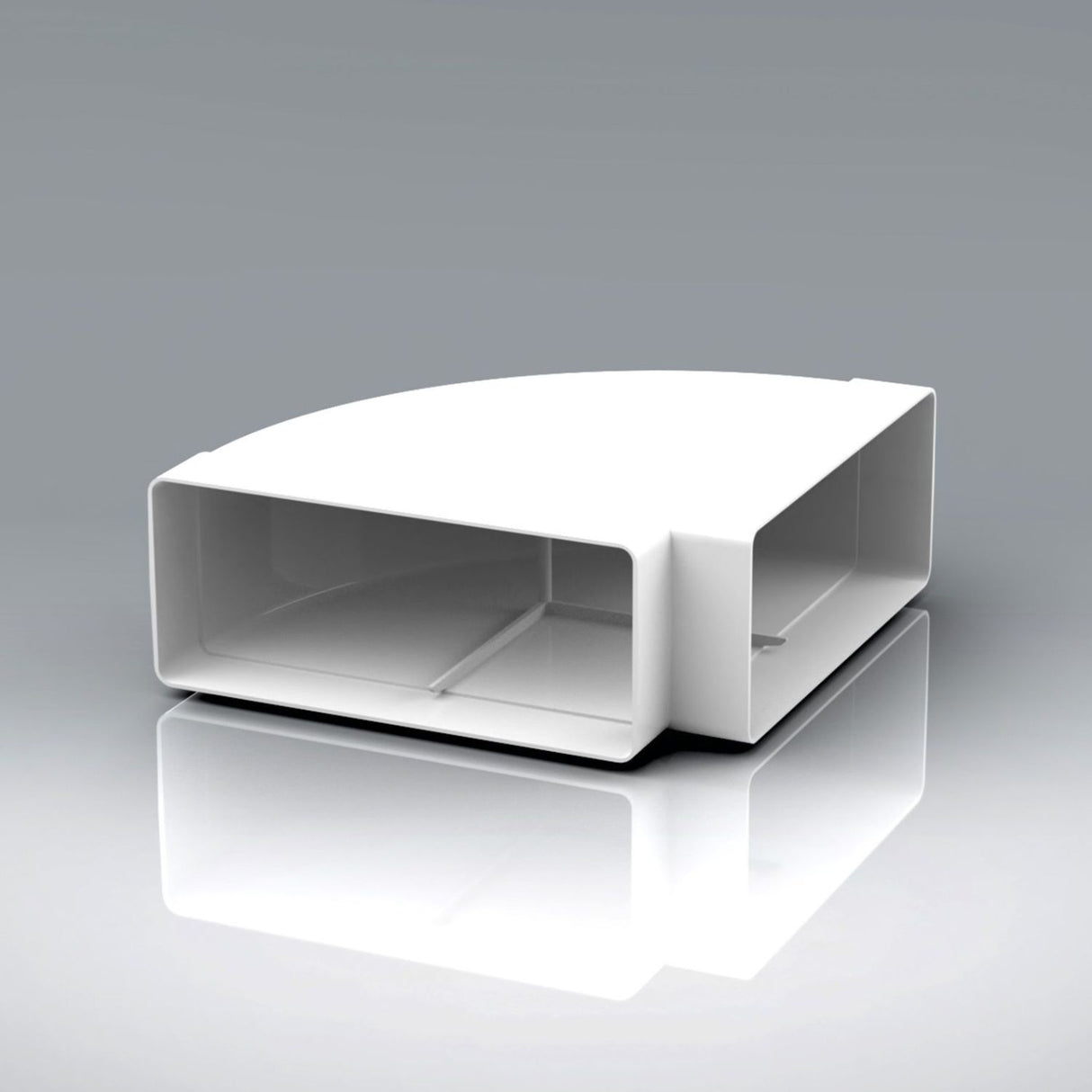 220x90mm 90° Horizontal Bend Rectangular Ducting