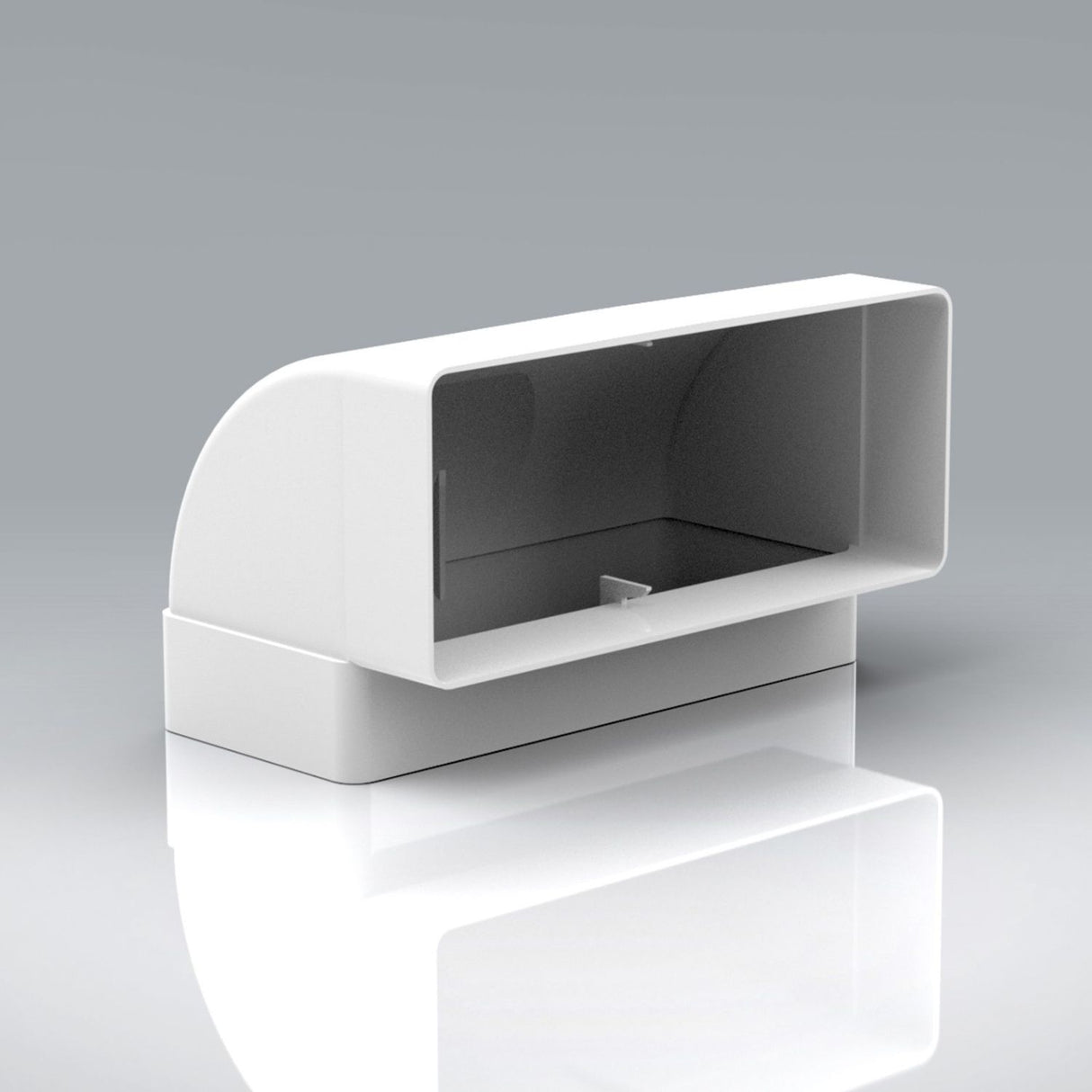 220x90mm 90° Vertical Bend Rectangular Ducting