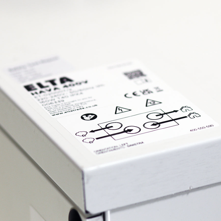 HAVA 400V - Vertically Mounted Heat Recovery Ventilation Unit
