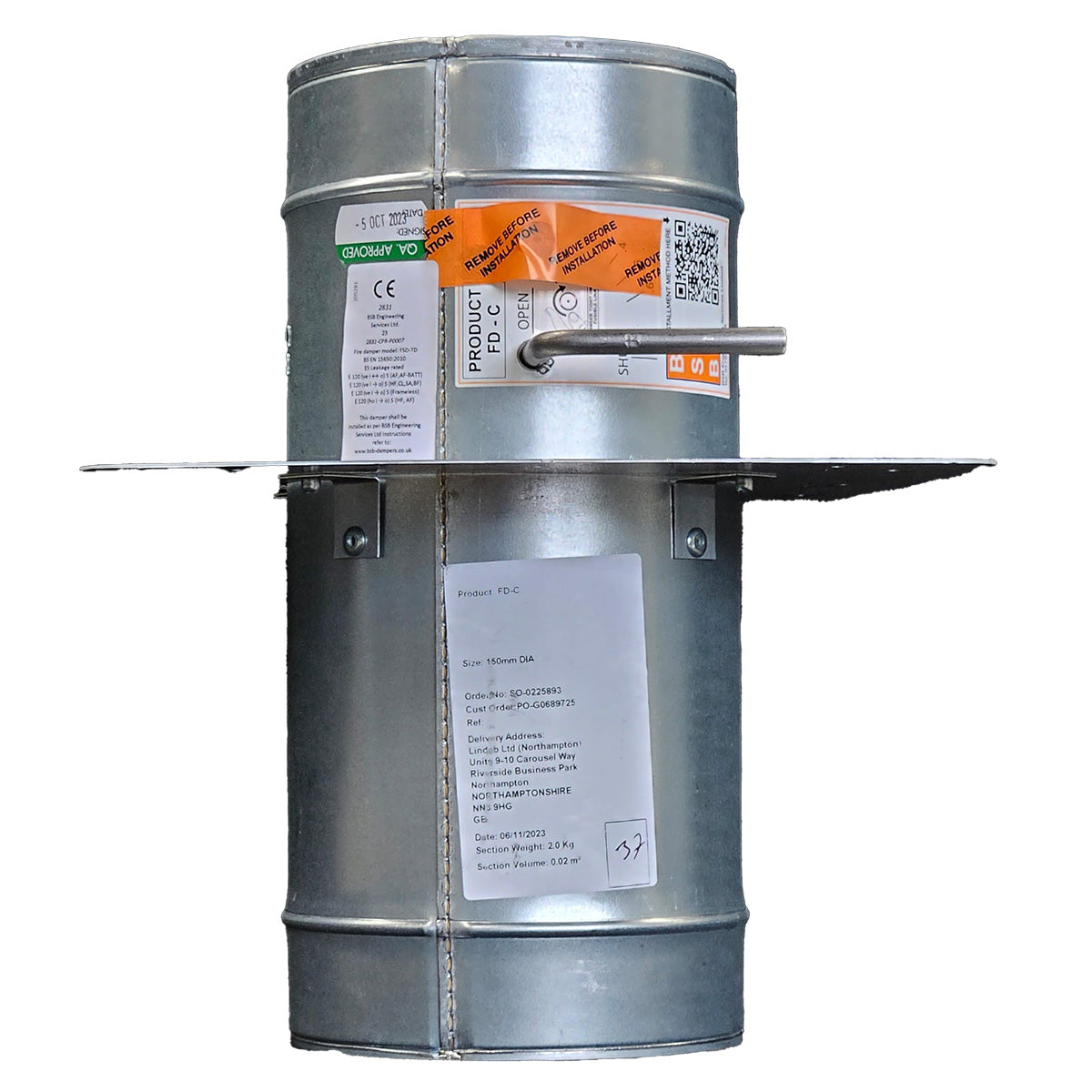 Circular External Resettable Fire/Control Dampers