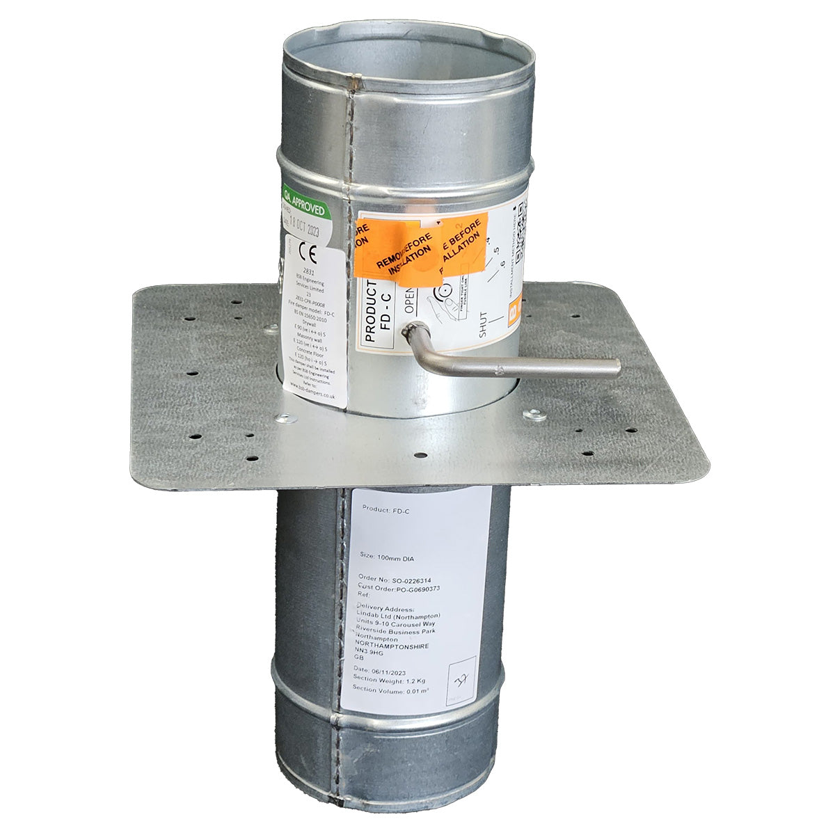 Circular External Resettable Fire/Control Dampers