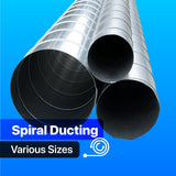 Spiral Tube Ducting (1.5m & 3m Lengths)